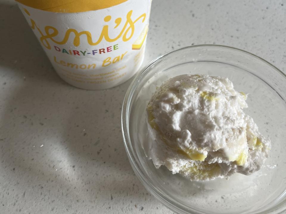 Jeni's Dairy-Free Lemon Bar.