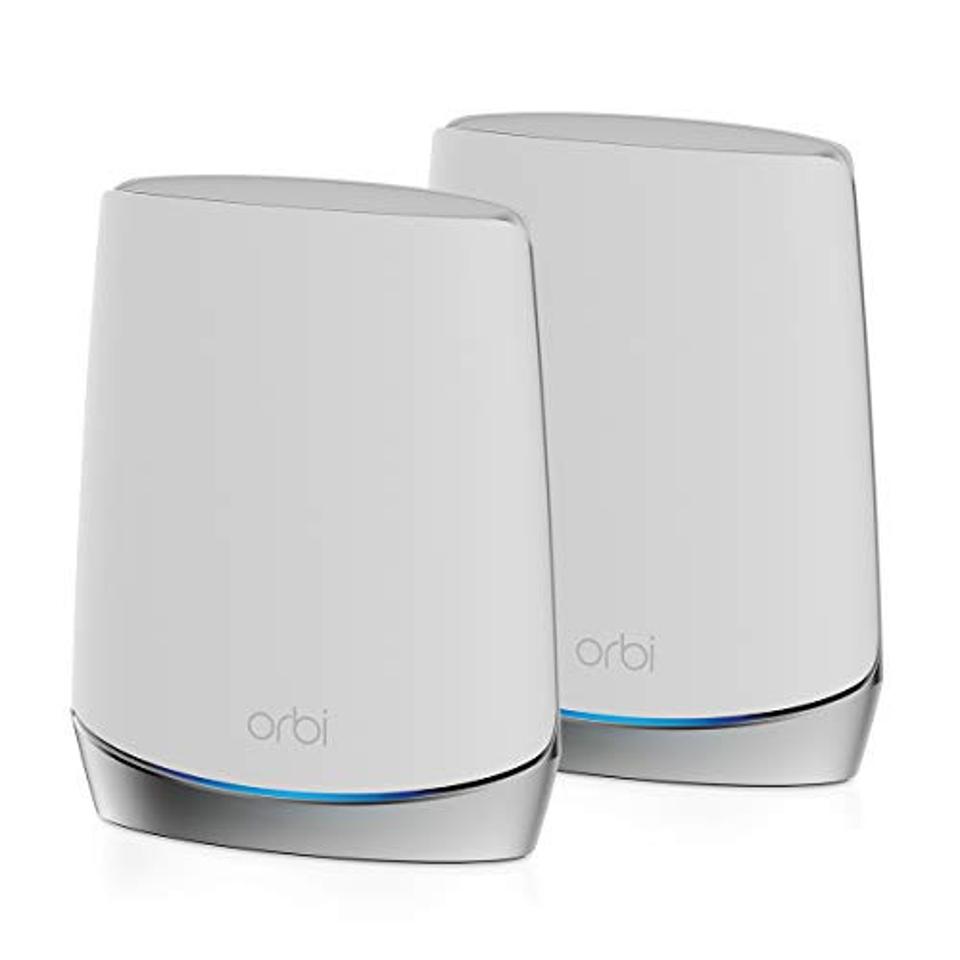 NETGEAR Orbi Whole Home Tri-band Mesh WiFi 6 System (RBK752) – Router with 1 Satellite Extender