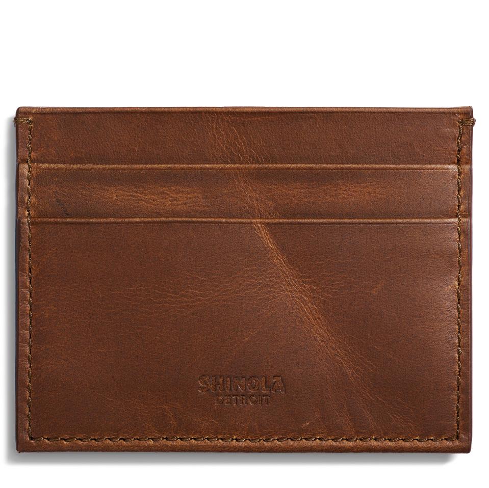 Shinola Navigator Leather Five Pocket Card Case