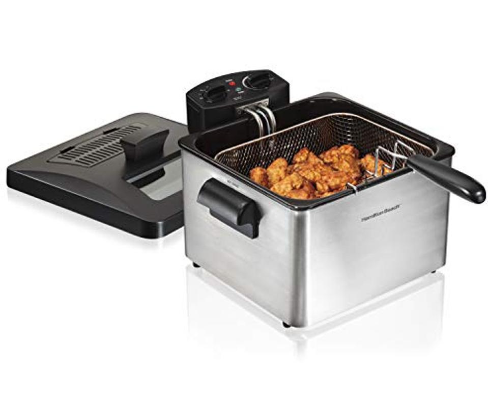 Hamilton Beach Triple Basket Electric Deep Fryer