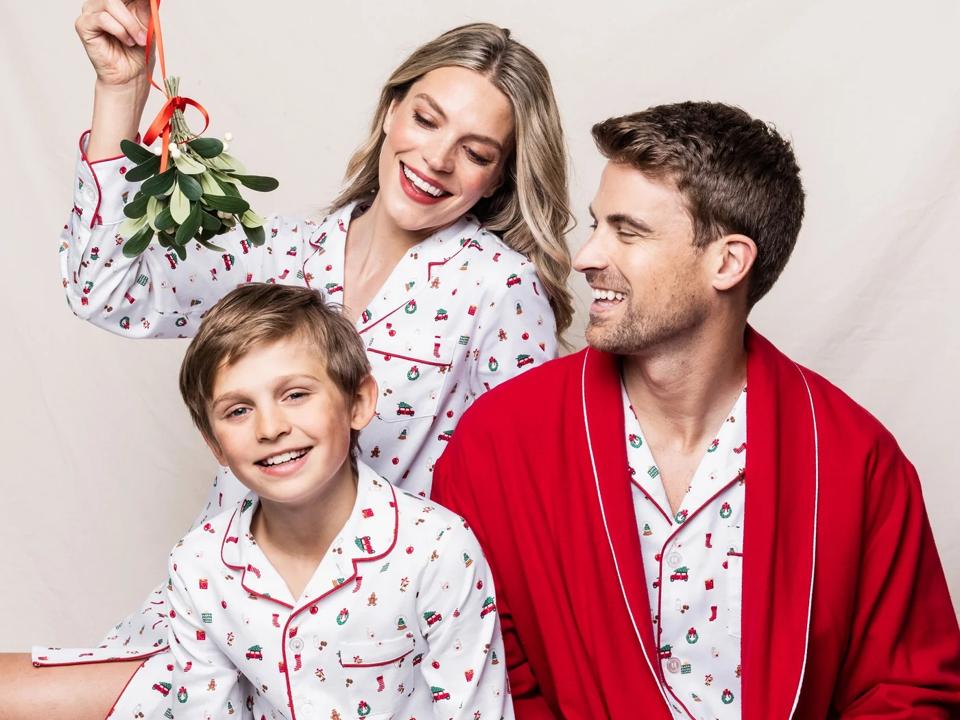 Matching Family Pajamas: Petite Plume Kids Pajama Set, Merry Trees Pajama Set