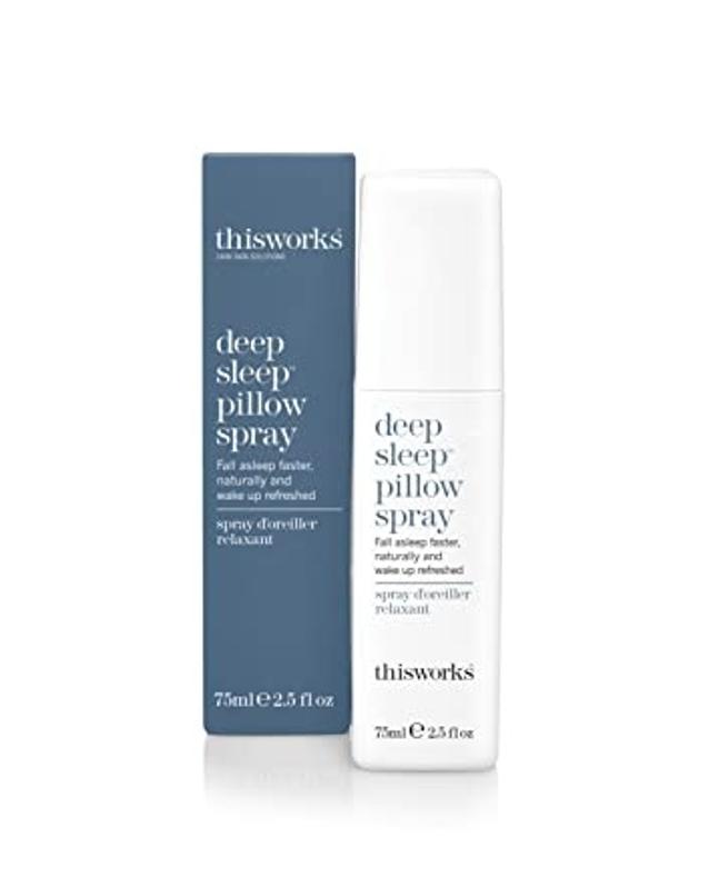 This Works Deep Sleep Pillow Spray on white background.