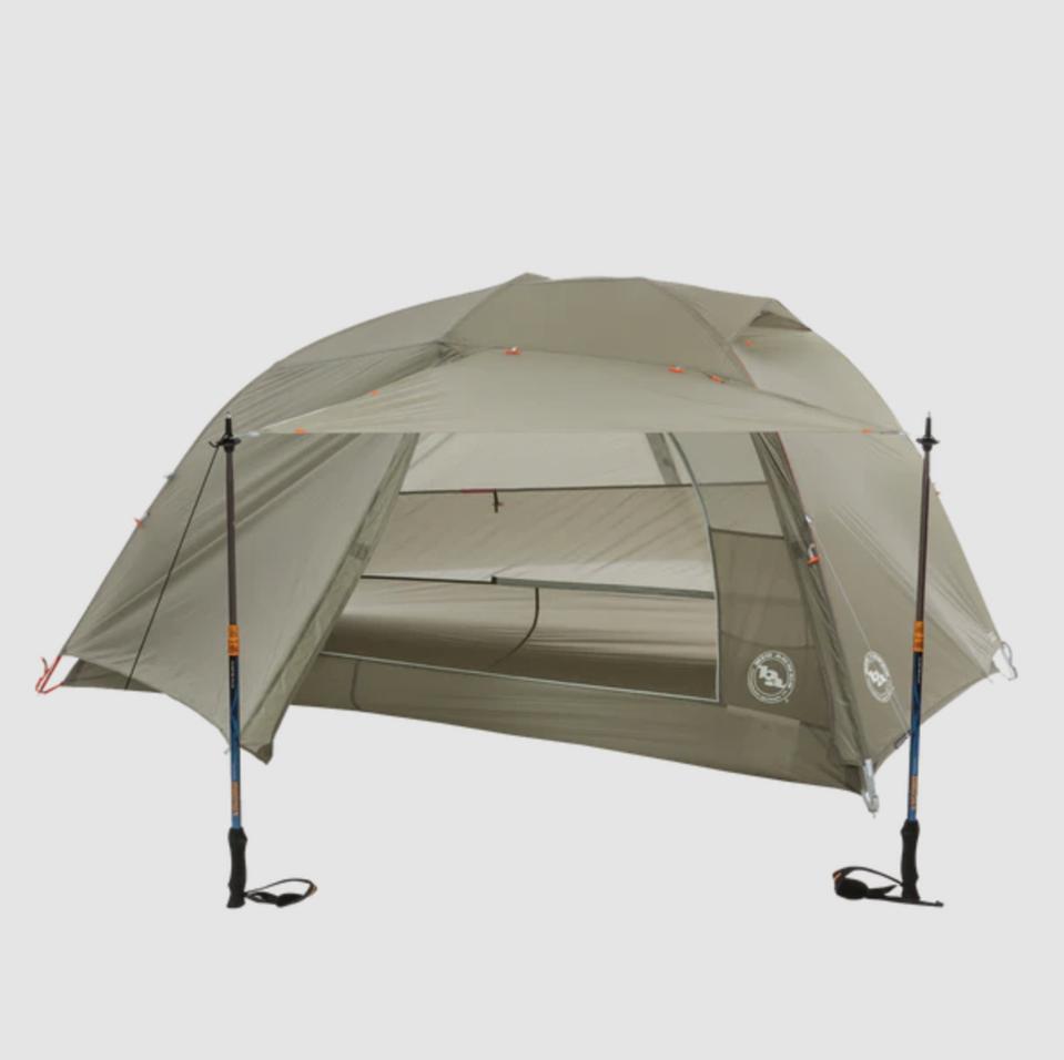 The Big Agnes Copper Spur HV UL2 two-person tent on a pale background