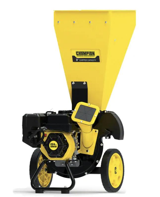 Champion Power Equipment 3-Inch Chipper Shredder on a white background.