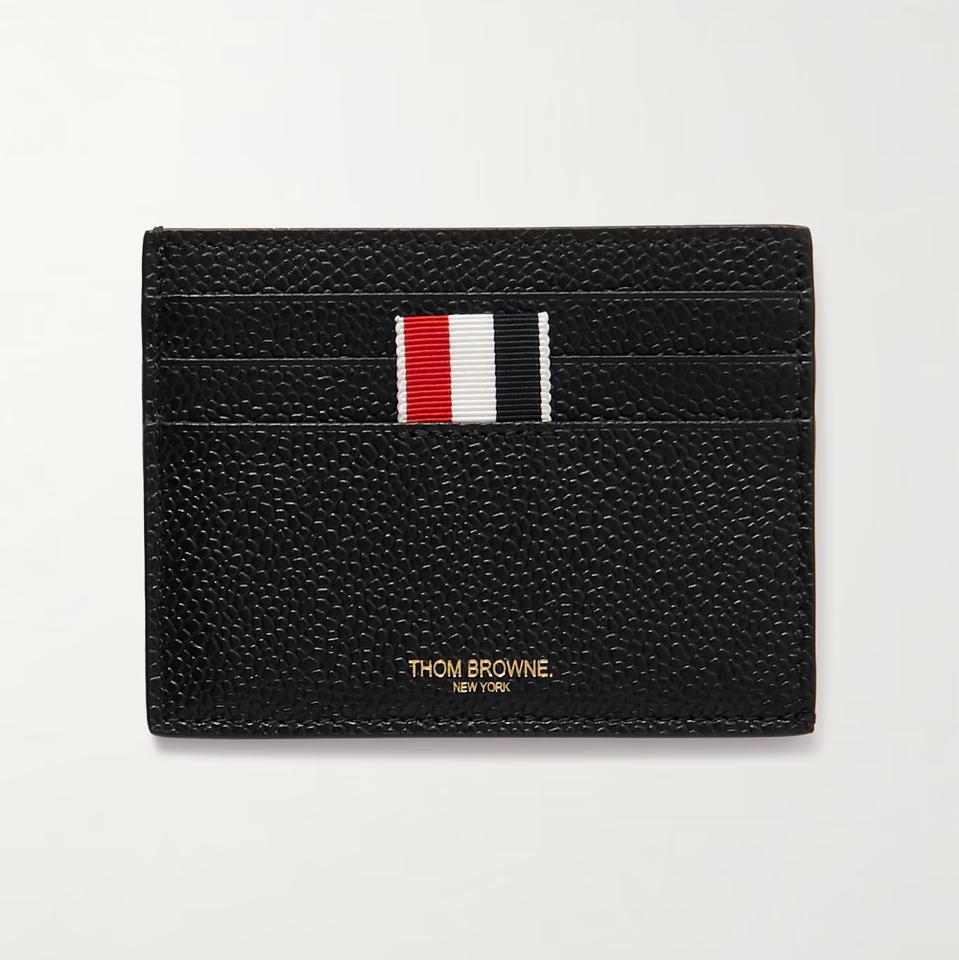 Thom Browne Pebble-Grain Leather Cardholder