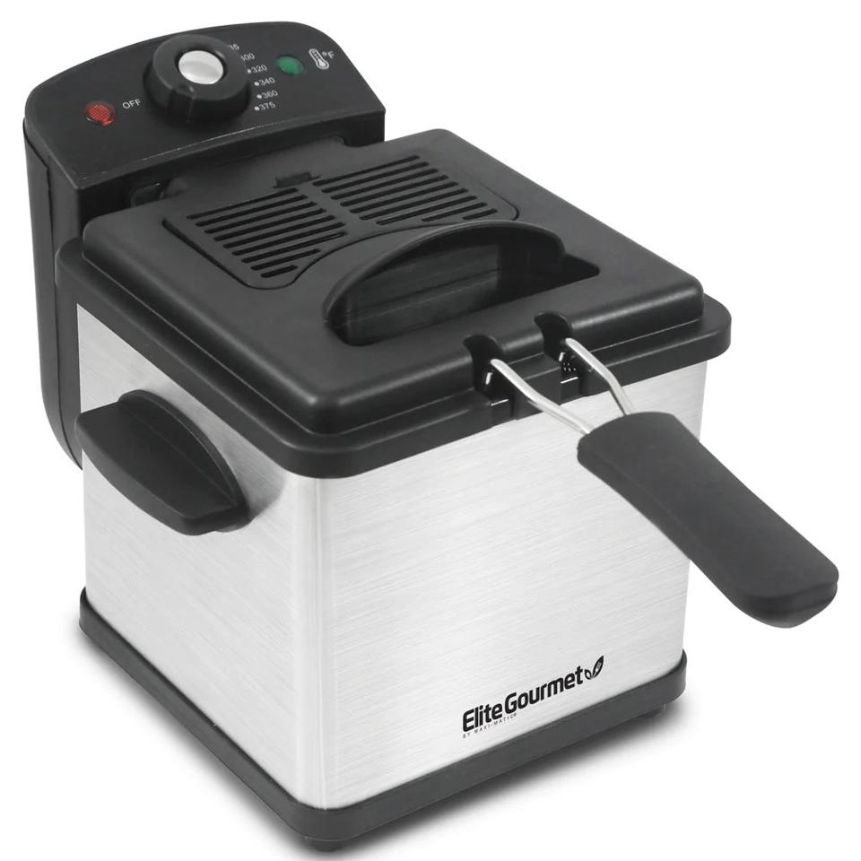 Elite Gourmet 1.6 Quart Electric Immersion Deep Fryer