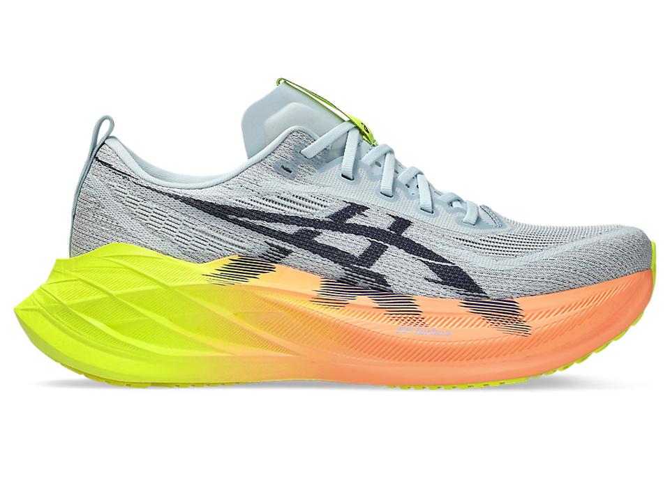 Asics Superblast 2 in cool grey and safety yellow