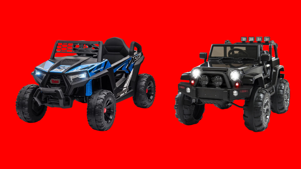 Best Choice 12V Kids Ride On Truck and Tobbi 12V Kids Electric Off-Road Truck