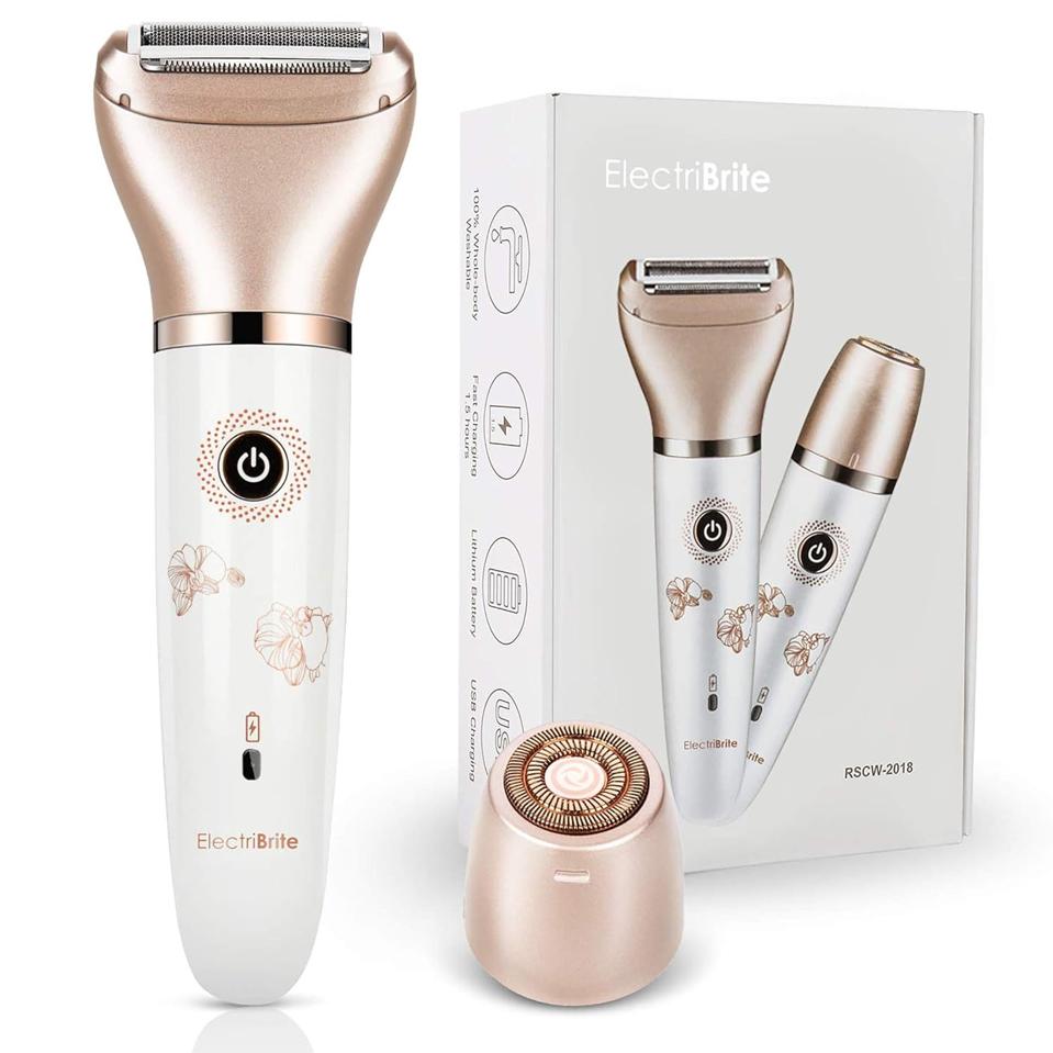 Electric Razor for Women - Painless 2-in-1 Women Shaver Hair Remover for Face, Legs and Underarm, Portable Waterproof Bikini Trimmer Wet and Dry Cordless Lady Hair Removal - Micro USB Recharge