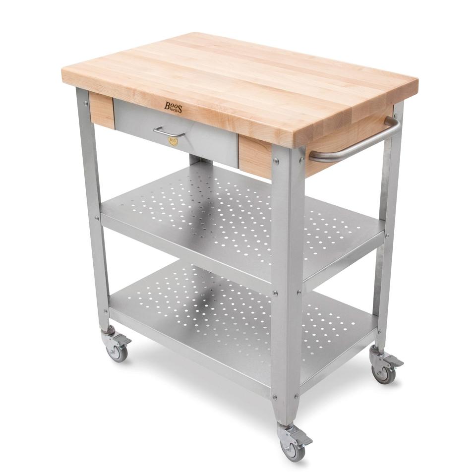 John Boos Cucina Elegante Cart against a white background