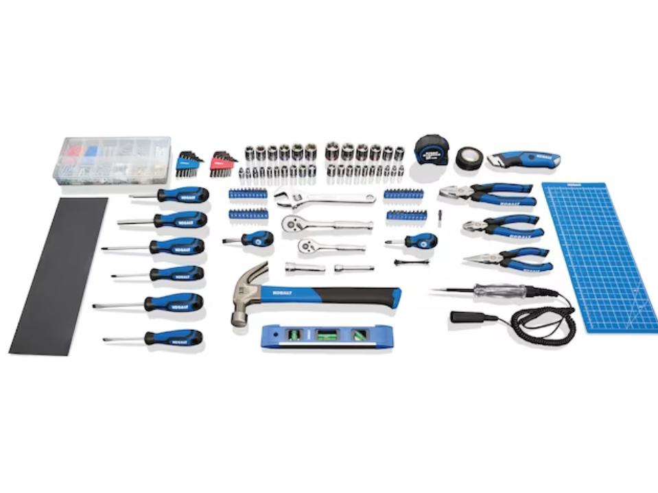 Kobalt  119-Piece Household Tool Set with Soft Case on white background