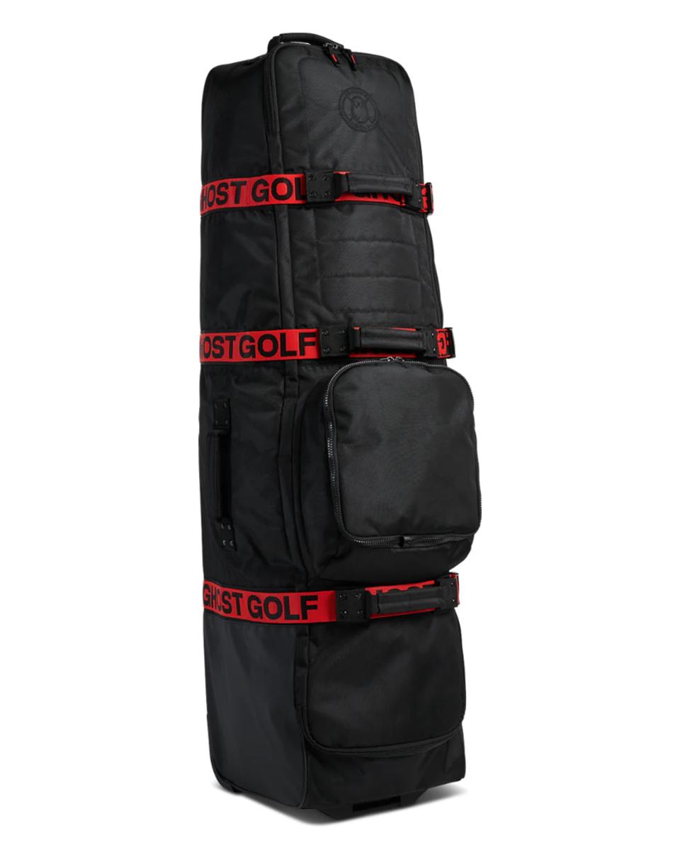 Ghost Golf AWOL Golf Travel Bag in black with red accents