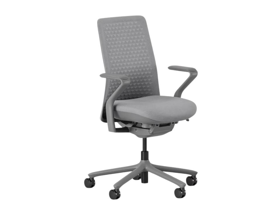 branch Verve Chair office chair in lunar gray on white background