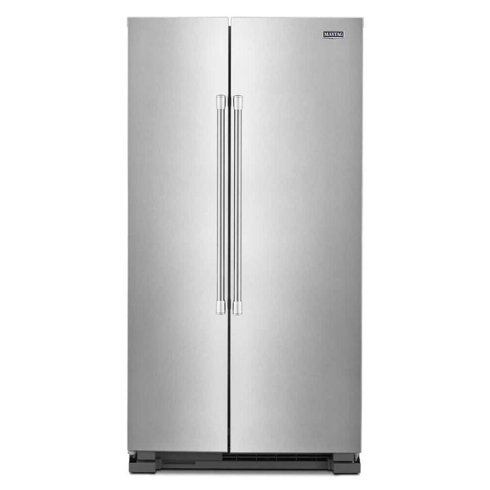 Best Side-By-Side Refrigerator: Maytag 36 in. 24.9 cu. ft. Side by Side Refrigerator in Fingerprint Resistant Stainless Steel MSS25N4MKZ