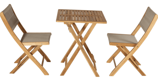 TJX Ensemble de chaises de bistro pliables