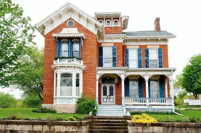 Maisons en briques de style victorien