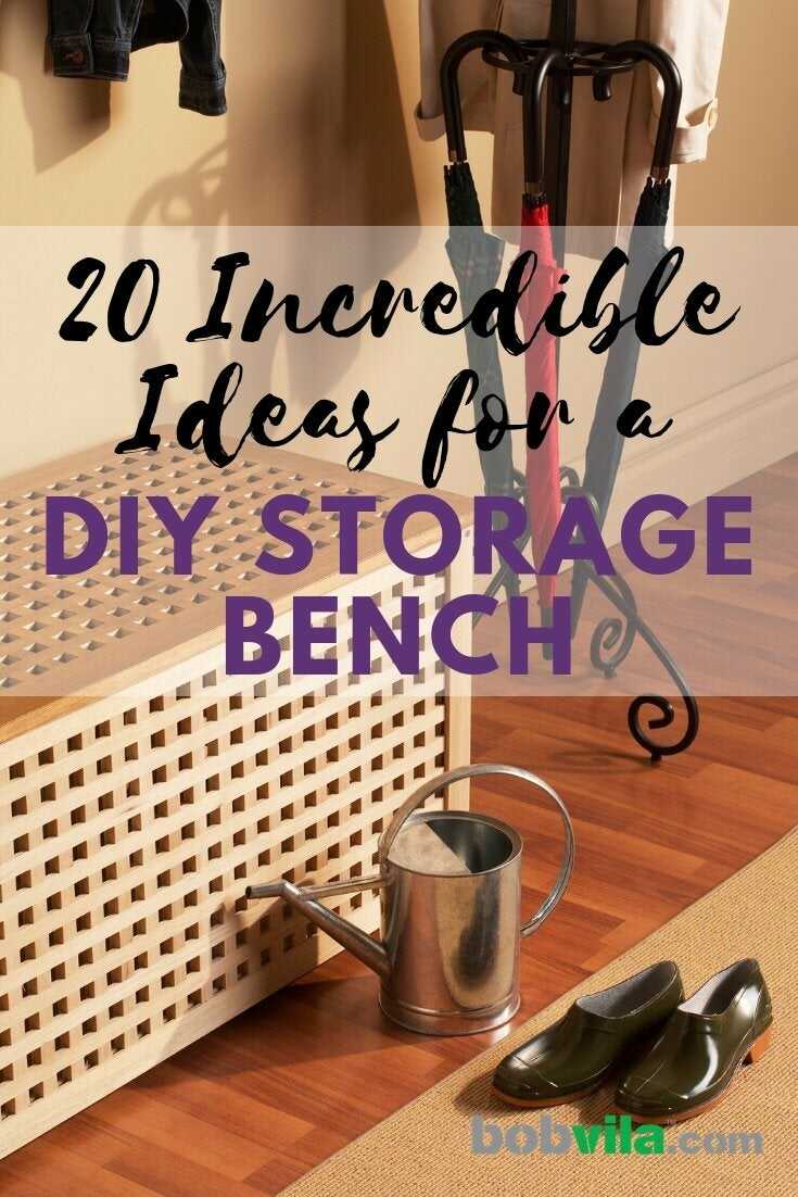 20 idées incroyables pour un banc de rangement DIY