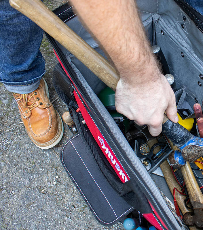 Sac à outils Husky : beaucoup d'espace de rangement