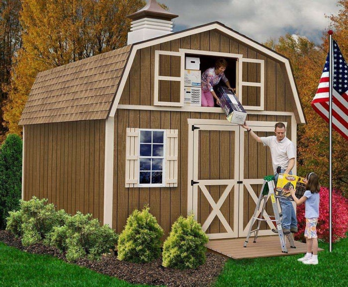 Kit Homes You Can Actually Buy on Amazon Option Best Barns Millcreek 12-by-20-Foot Wood Shed Kit