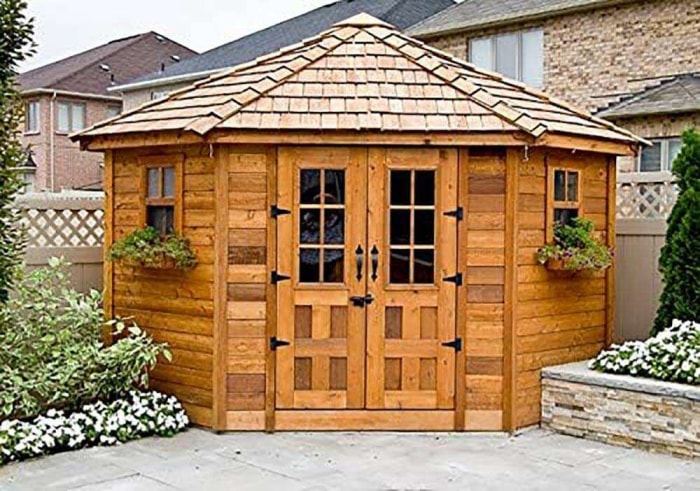 Les maisons en kit que vous pouvez acheter sur Amazon Option Outdoor Living Penthouse Garden Shed