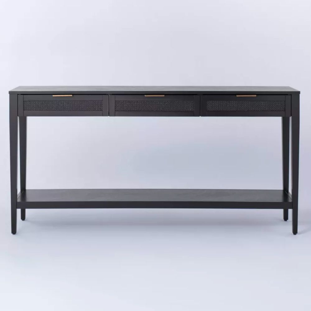 La meilleure option de tables console : Table console à tiroirs tissés East Bluff