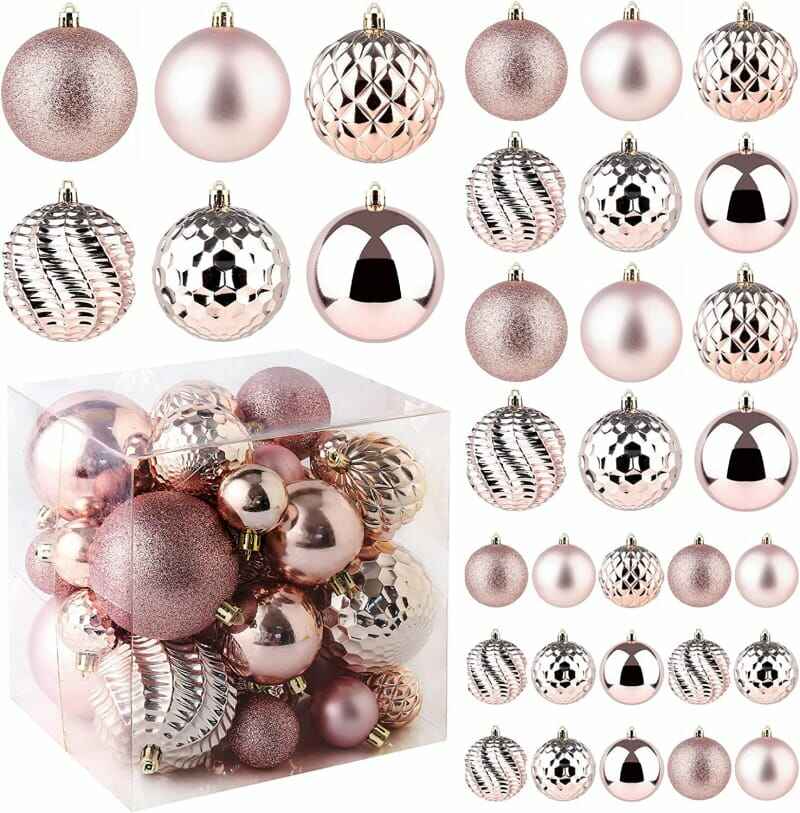 Amazon-décoration-de-noël-ornements-rosegold