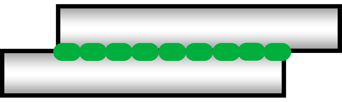 types de soudures - illustration de soudure par points